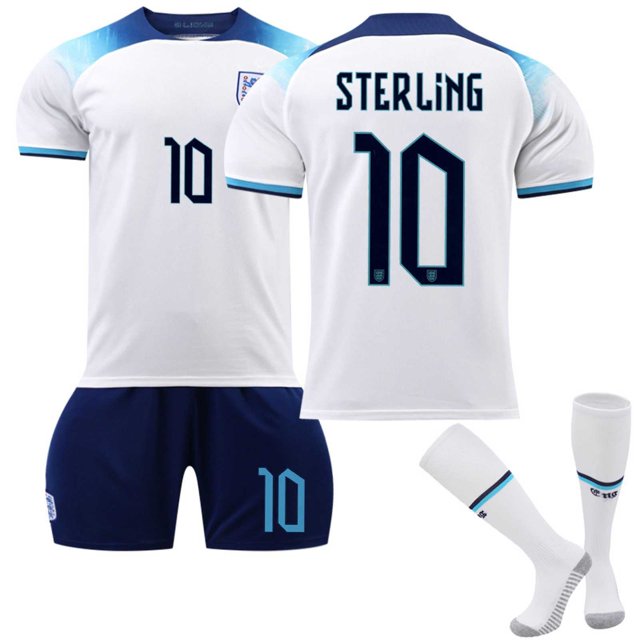 Newkai kids' Football Clothes Sterling Home (white) 2022 / 23 futbol Sports Football Clothes and shorts - No. 10 | XS