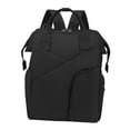 thumbnail image 3 of Yinanstore Nappy Changing Bag Handbag Large Capacity Pad Waterproof Nylon Simple to Wipe Clean Bag , black, 3 of 8