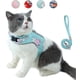thumbnail image 2 of Correa para mascotas, arnés de pecho cómodo tipo chaleco anti-patadas para gatos, chaleco ajustable de malla suave reflectante para mascotas (Cian S), 2 of 5