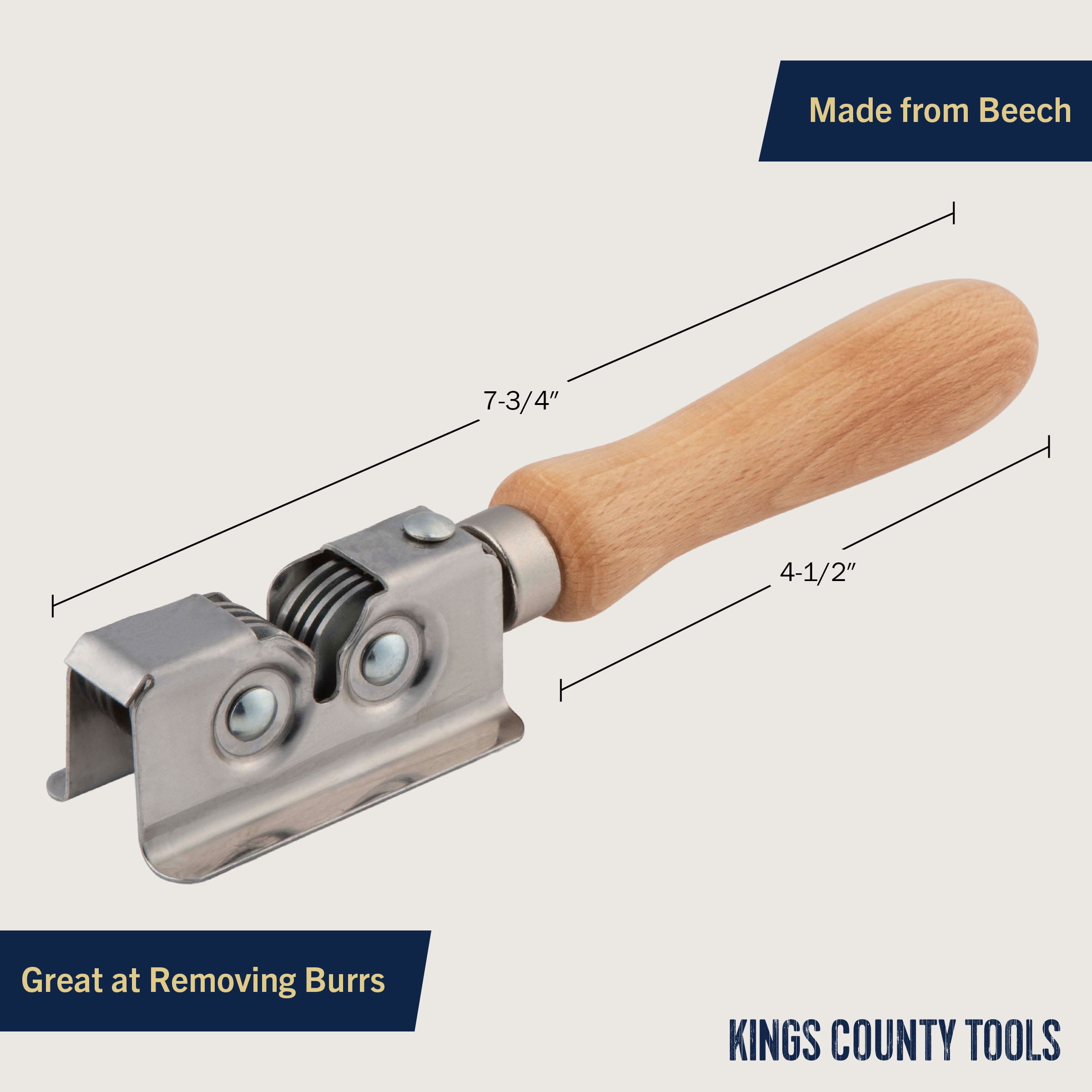 Kings County Tools Handheld Manual Knife Sharpener for Fixed Blades, Pocketknives and Kitchen Knives - Made in Italy