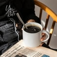 thumbnail image 6 of over&back Stackable Stoneware Coffee Mugs - 4-Piece Mug Set - Enjoy the Perfect Cup of Coffee, Tea, Latte, and More - Semi-Matte White - 14oz, 6 of 7