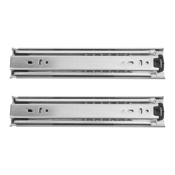 Masteelf 2pcs Full Extension Ball Bearing Drawer Slides 10 Inches Side Mount Metal Drawer Slides Drawer Glide Stainless Steel Buffer Slide
