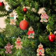 thumbnail image 4 of 12pcs Gingerbread Man Ornaments For Christmas Tree Assorted Plastic Gingerbread Figurines Ornaments For Christmas Tree, 4 of 4