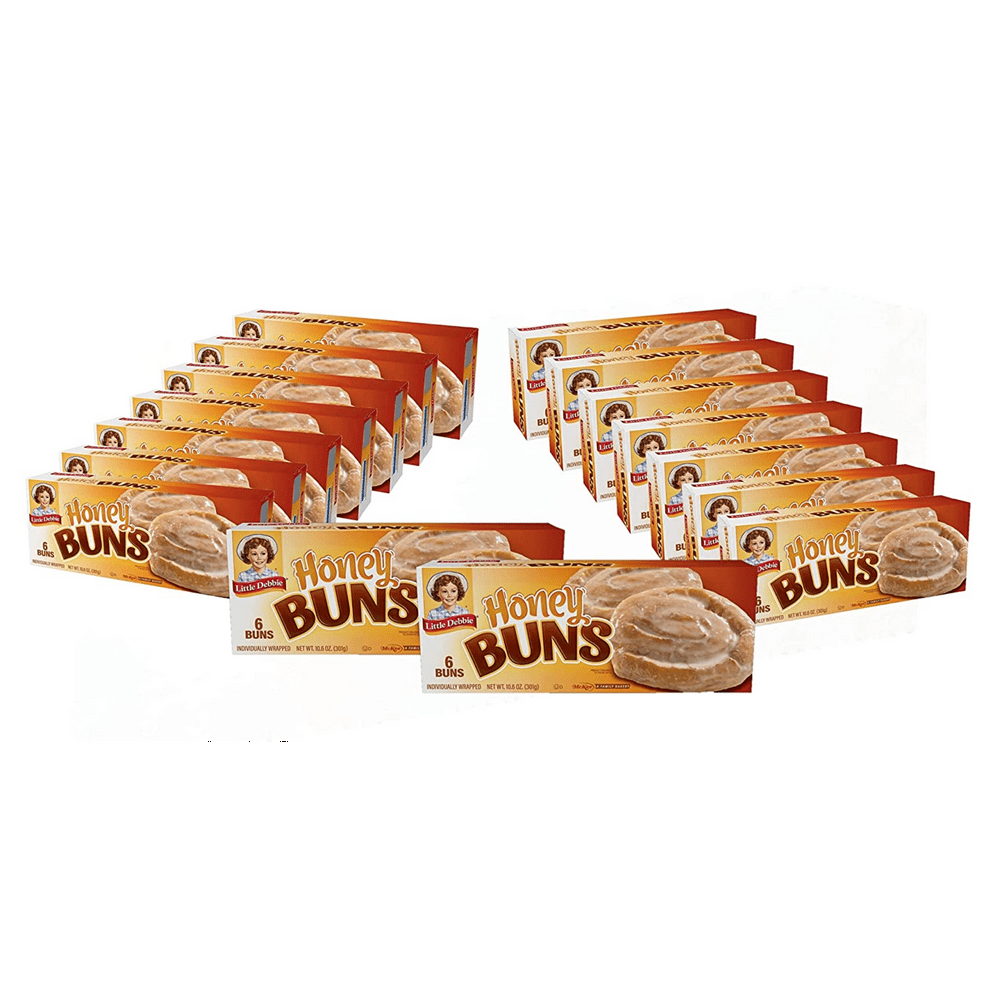 Little Debbie Honey Buns, 10.6 Oz (16 Boxes), Full Case