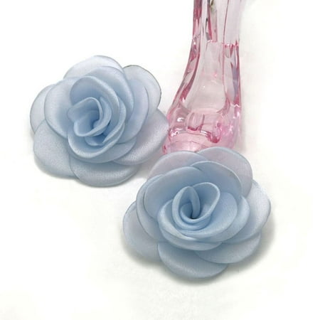 

2pcs Accessories Shoe Clip High Heel Bride Charm Buckle Shoe Decorations Removable Rose Flower Shoes Buckles BLUE