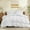 White, variant on Queen Size Down Comforter - All Season Ultra Soft Goose Down & Feather Fiber Fill, Luxury Hotel Pink Duvet Insert with Corner Tabs (88" X 88")