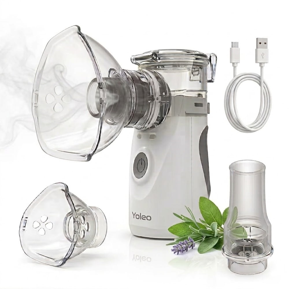 LYMAYTER Portable Humidifier 5-Micron Cool Mist Auto-Clean Quiet Steam Inhaler for Office Home and Travel