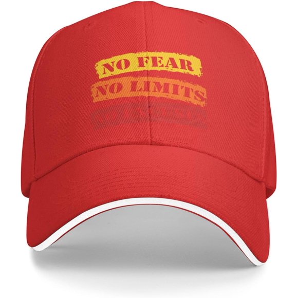 No Fear No Limits No Excuses Casquette de Camionneur Casquette de Baseball Drôle pour Voyage en Plein Air