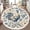 Color 1, variant on Washable Non Slip 3ft Round Rug, Watercolor Football Beige Circle Area Rugs with Tassels Carpet for Nursery Bedroom Living Room Playroom Tent rug Tent Castle
