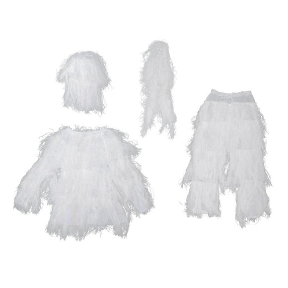 Snow Winter Masking Suit uflage Clothing Jacket, Pants Hood Head Full Child