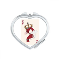 thumbnail image 1 of Playing Cards Heart K Pattern Mirror Travel Magnification Portable Handheld Pocket Makeup, 1 of 3