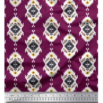 Soimoi Cotton Voile Fabric Tribal Southwestern Printed Fabric 1 Yard 56 Inch Wide