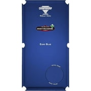 Championship Invitational Pool Table Cloth Replacement Kit for 9 FT Pool Tables Billiard Table Felt Bathed in Teflon with Horsehair Brush, Spots, Chalk, 6 Precut Rail Cloth Pieces (Euro Blue)