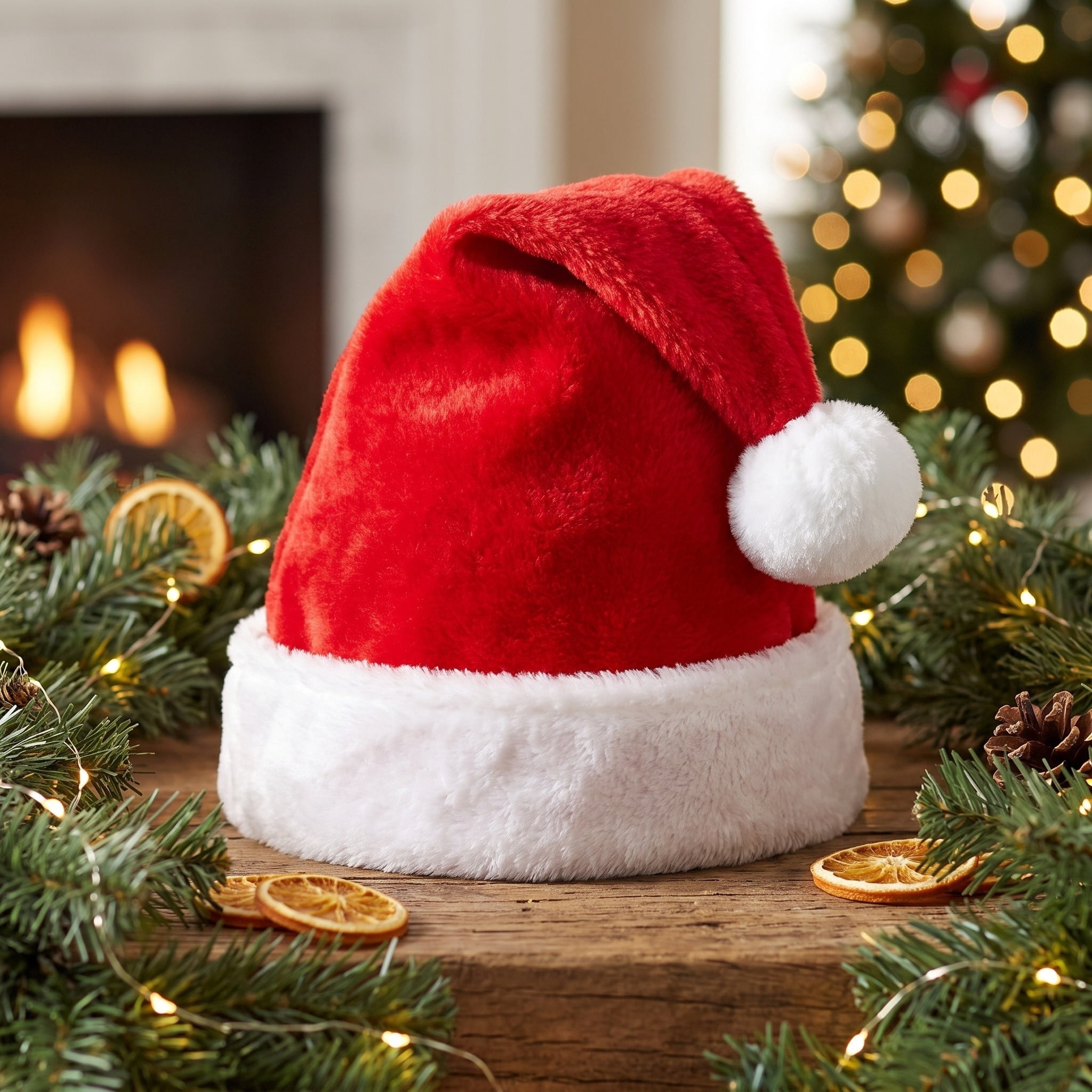 Child's Santa Hat, Red and White, 15", by Holiday Time