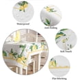 thumbnail image 3 of Summer Lemon Tablecloth Rectangle/Oval Leaf Yellow Lines Tablecloths Waterproof Table Cloth for Kitchen Indoor Stainproof Table Cover for Dining/Party Decoration 60x102in, 3 of 6