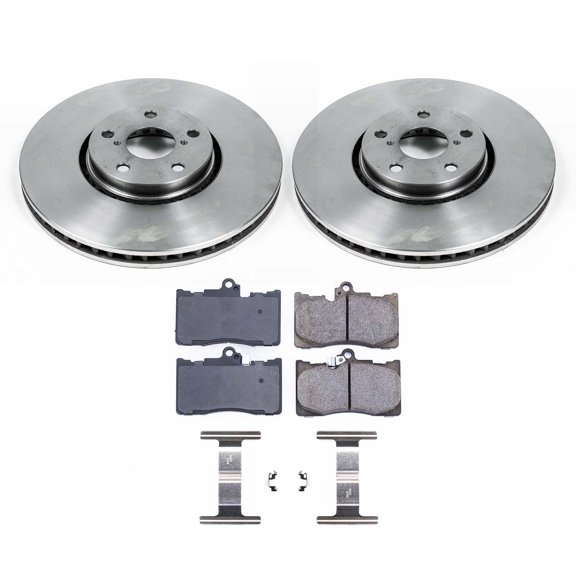 Ultimate Brakes Front Ceramic Brake Pad and Rotor Kit with Hardware WM80182