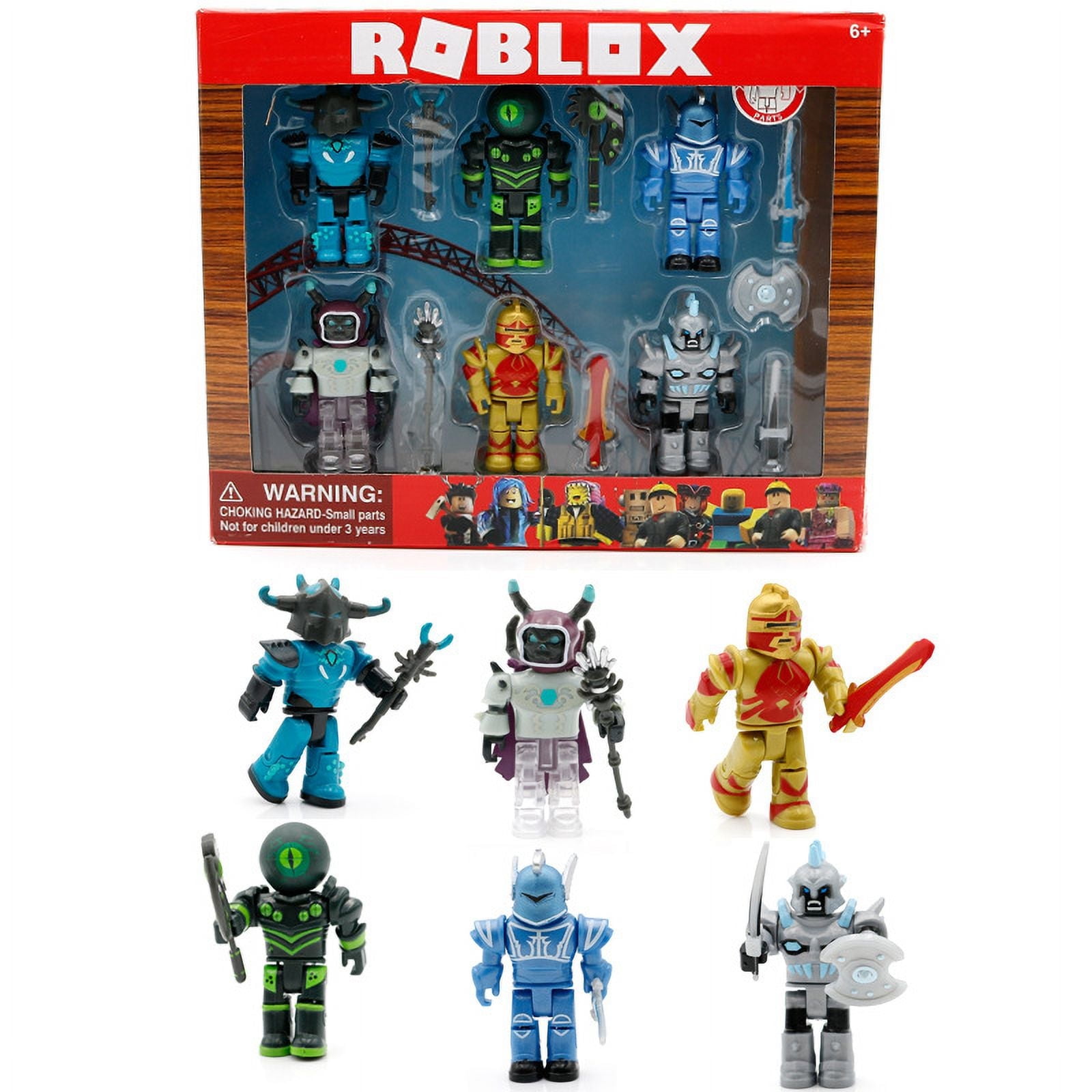 ☆toysmarch☆ Mjhd Roblox Toy Set, Gold 15th Anniversary Six Figure Pack