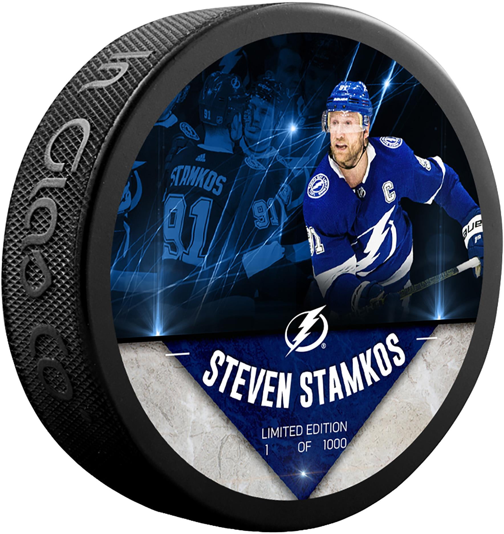 Steven Stamkos Tampa Bay Lightning Unsigned Fanatics Exclusive Player Hockey Puck - Limited Edition of 1000