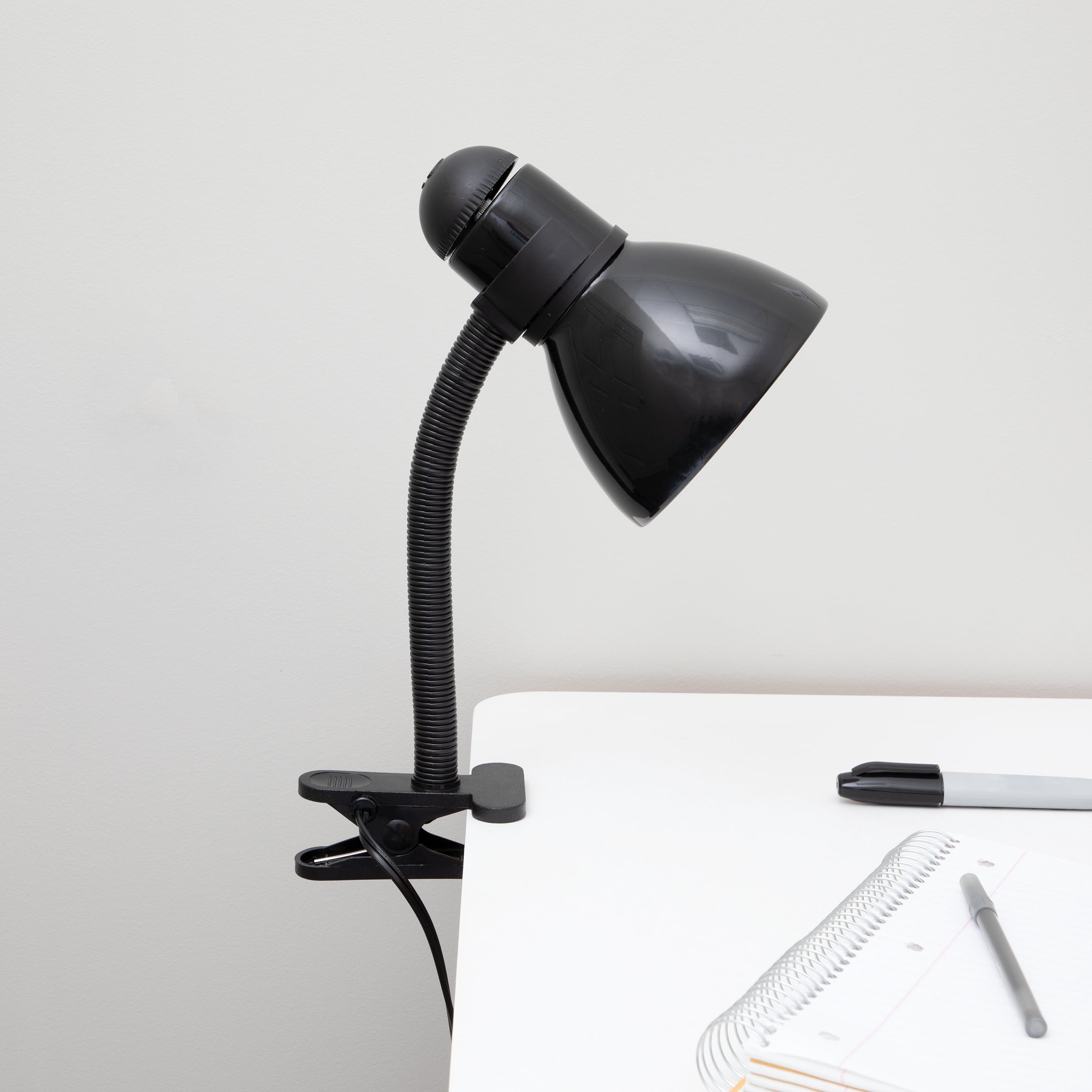 V-Light 14 inch Black Gooseneck Lamp with Clip-On