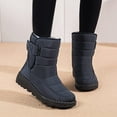 thumbnail image 6 of Women Snow Boots Wide Width Woman Fur Lined Booties Shoes Womens Warm Fur Lined Winter Snow Boots Warm Slip On Boot Running Shoes for Women Mens Booties Winter, 6 of 11