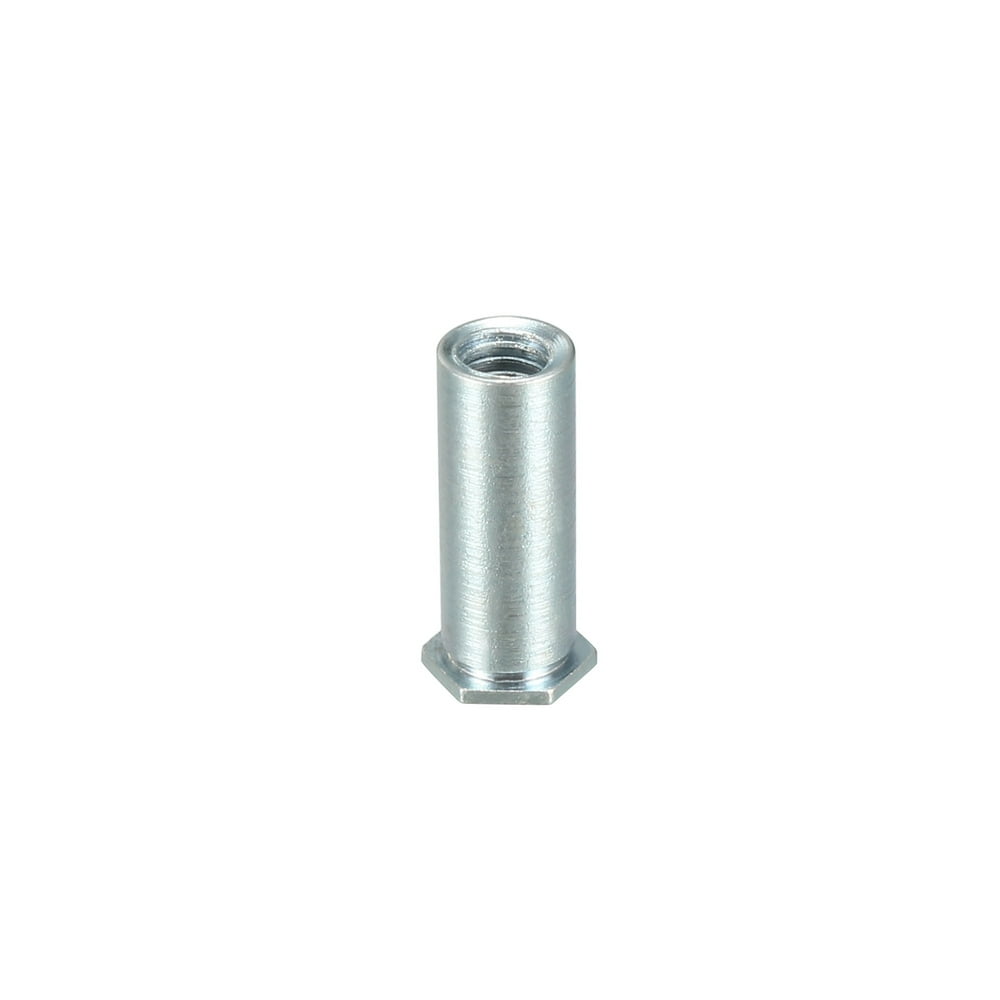 M3 Hex Head Carbon Steel Blind Hole Self Clinching Standoff Nuts 100