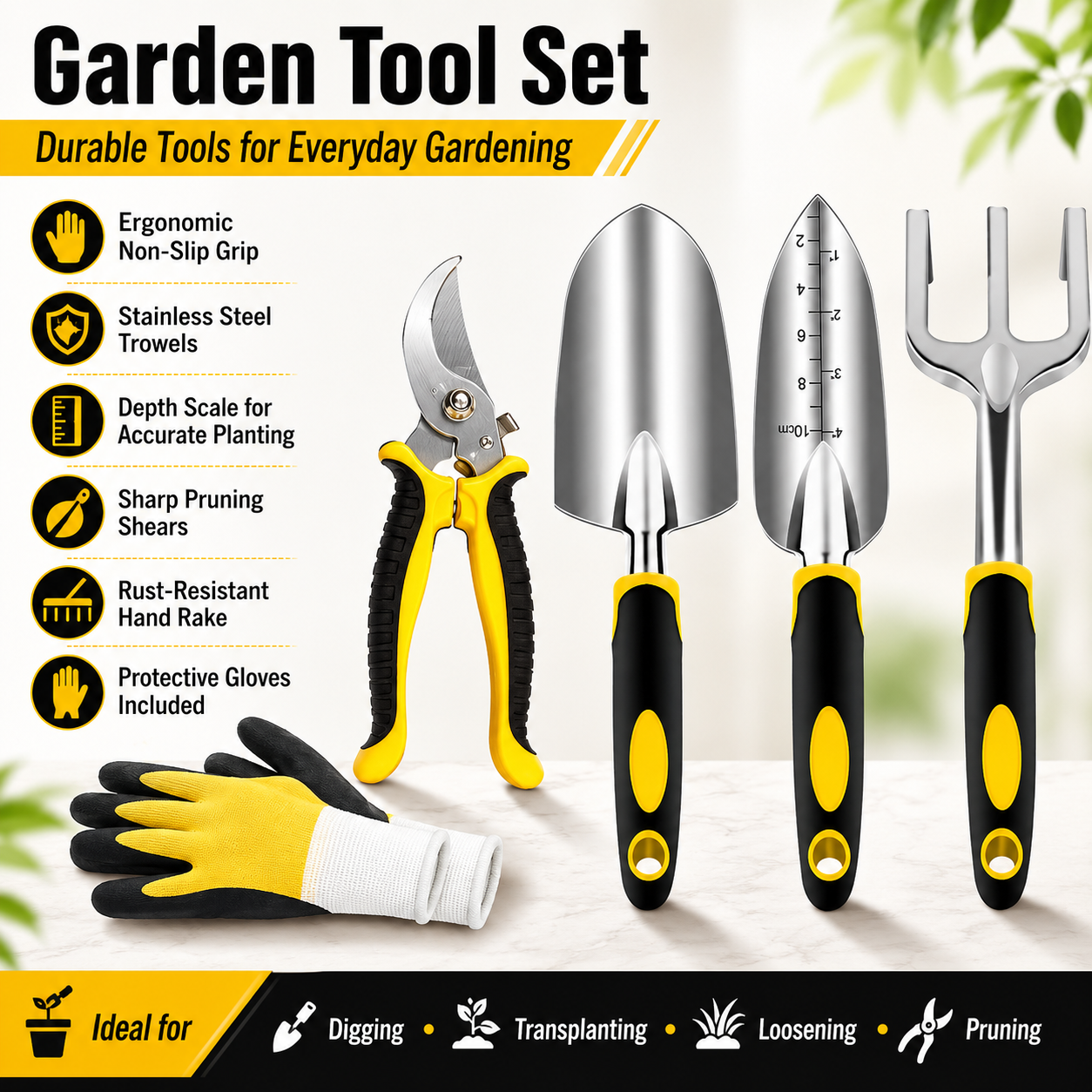 Alifecxwwy 5-Piece Garden Tools Set photo 3