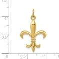 thumbnail image 3 of 14k Yellow Gold Fleur De Lis Charm, 3 of 4