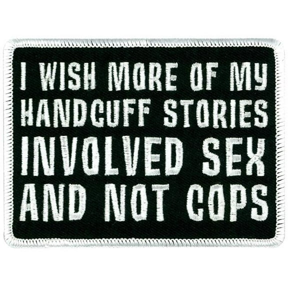 Hot Leathers 4 x 3 in. Handcuff Stories Embroidered Patch - Multi Color