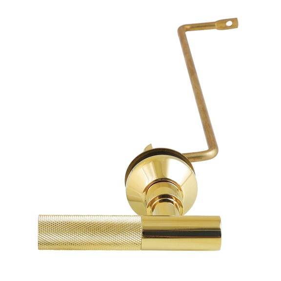 Kingston Brass KTKNLS2 Convergent Side Mount Toilet Tank Lever with Knurled Handle in Polished Brass