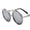 C4 Silver, variant on Adult Sunglasses Round Frame Metal Design Fashionable Sun Glasses with Strong Resin Lenses and UV400 Protection