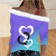 thumbnail image 4 of Xuyuer Valentine Shirt Women Love Heart Graphic Sloping Shoulder Suspender Shirt Funny Valentine's Day Gift Shirts Love Tops, 4 of 7