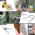 thumbnail image 4 of Kit De Supervivencia Bloosom  De Emergencia Para Camping Combinación 18 es 1 Negro, 4 of 4