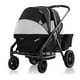 thumbnail image 1 of Evenflo Pivot Xplore Dreamz All-Terrain Stroller Wagon with Bassinet Insert (Jetsetter Black), 1 of 5