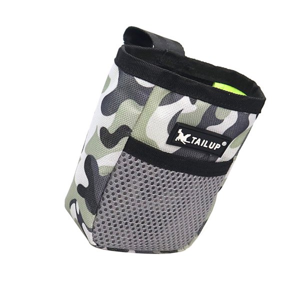 Billuyoard Bolsa de entrenamiento para perros y gatos, bolsa para aperitivos en la cintura, resistente al desgaste, dispensador de alimento para Suministros para perros Camuflaje