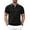 #1-black, variant on COOFANDY Men's Quarter Zip Polo Shirts Short Sleeve Lightweight Knitting Golf Shirts Workout T Shirts Classic Fit