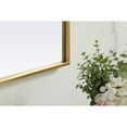 thumbnail image 6 of Elegant Decor Metal Frame Arch Mirror 40x34 Inch in Brass, 6 of 10