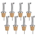 thumbnail image 1 of 10 Piezas de vertedores de aceite de oliva con diseño de corcho, tapones para botellas de vino, para verter líquidos, aceite de oliva, vino, vinagre, 1 of 6