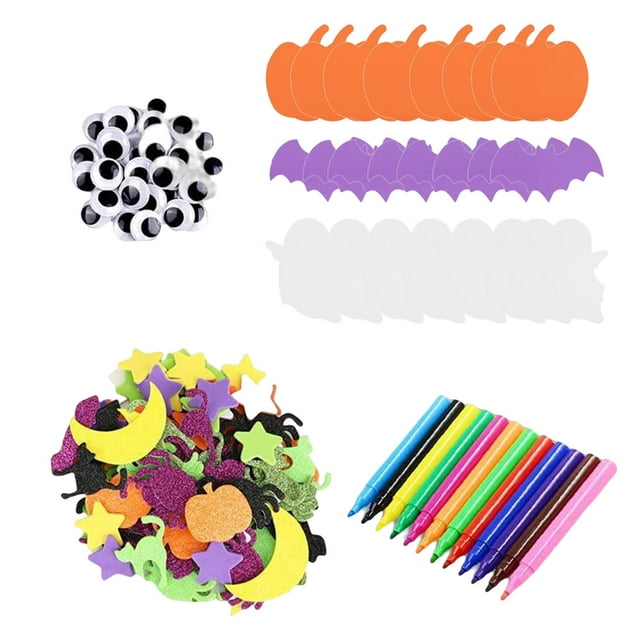 jifeng Kids Children Halloween Craft Foam Stickers Halloween