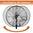 thumbnail image 5 of 30 inch Misting Outdoor Oscillation Weatherproof Wall Mounted Fan with IP44 Enclosure Motor, GFCI Plug, 9300 CFM 3-Speeds High Velocity Powerful Wall Fan, UL Outdoor Approved, 5 of 7