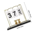 thumbnail image 4 of HEALEEP Desktop Perpetual Calendar Wood Perpetual Planner Calendar for Home Use 1Pcs, 4 of 5