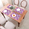 thumbnail image 6 of XMXY Woven Placemats Set of 6 PCS, Nature Plant Purple Art Table Mats Washable Heat Resistant Placemats, 6 of 6
