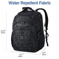 thumbnail image 2 of Mochila KROSER TSA Friendly Travel para portátil de 18,4 pulgadas, color negro, 2 of 6