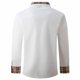 thumbnail image 5 of Camisa y blusa de manga larga con cuello vuelto para hombre, informal, con botones, bolsillo simulado, cuello vuelto enrejado, camisa de manga larga para hombre, abrigo de poliéster, 5 of 6