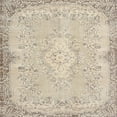 thumbnail image 1 of Ahgly Company Machine Washable Indoor Square Traditional Camel Brown Area Rugs, 7' Square, 1 of 7