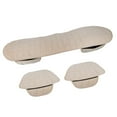 thumbnail image 4 of jinwen Beige Universal Car Seat Covers Cushion Pad Protector Front Rear Nonslip, 4 of 9