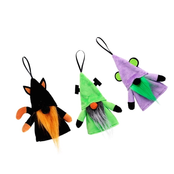 BQBQERT Set of 3 Mini Gnomes Hanging Ornament Dwarf Doll Pendant Handmade Festival Decoration for Party and Home