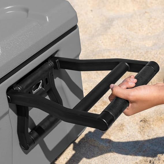 Forza Arctic Vault 76QT Wheeled Cooler Box | Heavy-Duty Insulated Ice Chest with Pneumatic Wheels and Ergonomic Handles - Beach, Camping, Sports