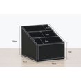 thumbnail image 5 of Soporte de Control remoto de cuero PU negro, organizador de caja de almacenamiento de Control remoto de cuero, organizador de escritorio para guía de TV, correo, Electro, 5 of 5