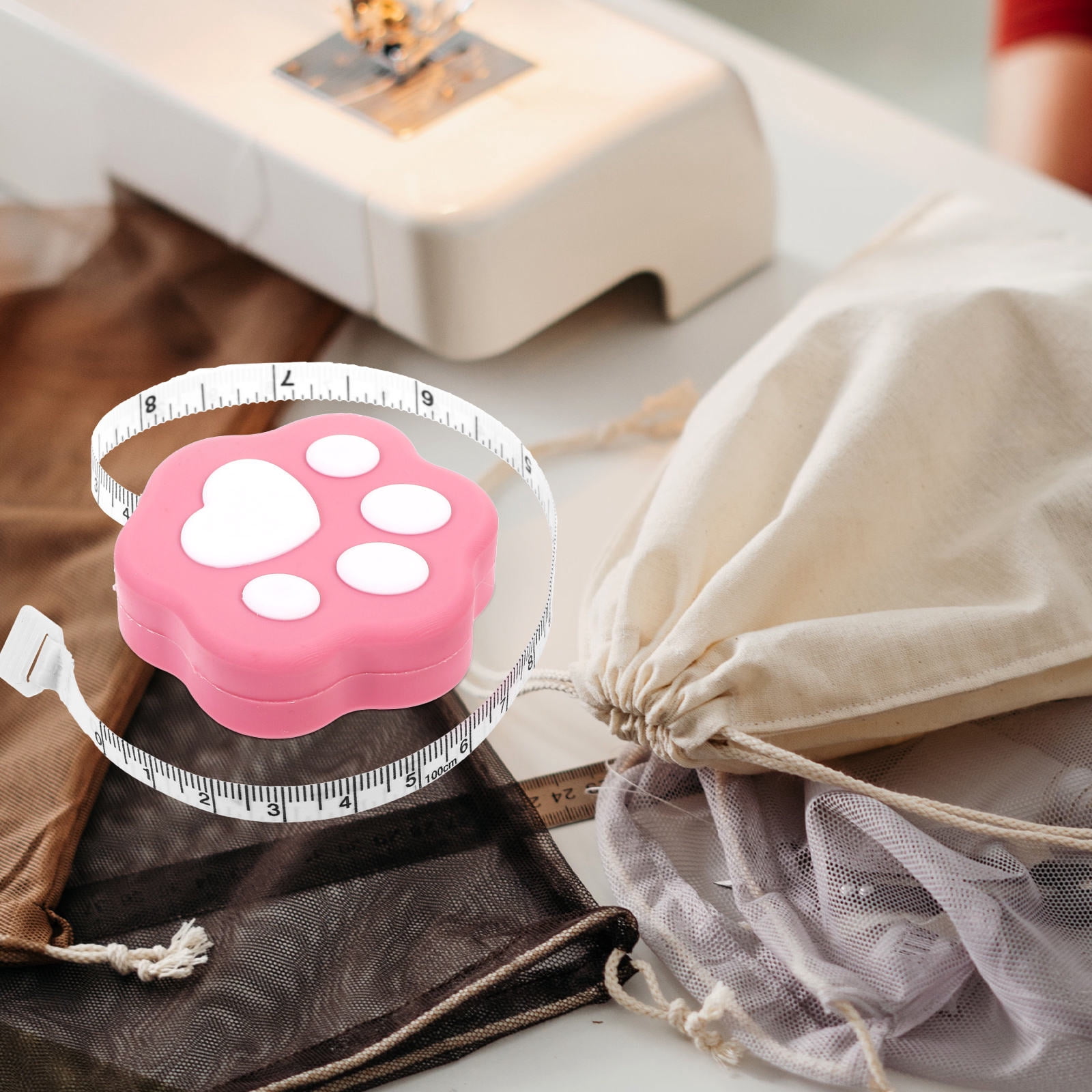 QUMIIRITY small measuring tape Tape Measure in White for Handy Users with Body Measurement for Portable Measuring 1Pack