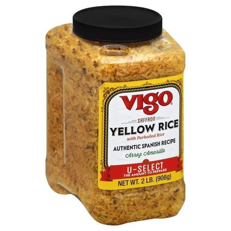 Vigo Yellow Rice Parboiled with Saffron 2 Lb 16 Servings Spanish